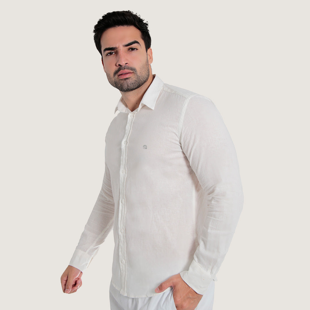 CAMISA MANGA LONGA LINHO SLIM FIT
