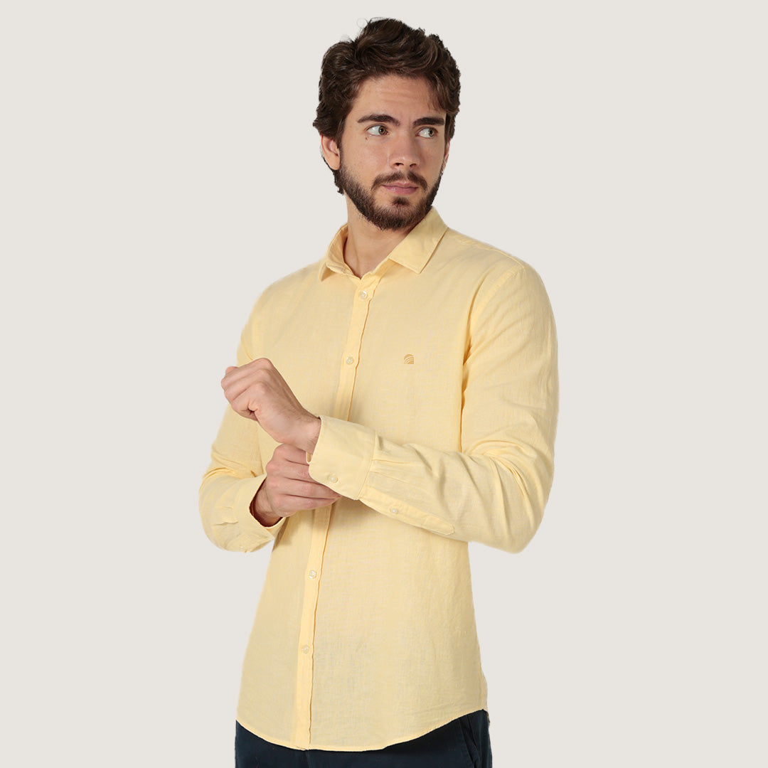 CAMISA MANGA LONGA LINHO SLIM FIT