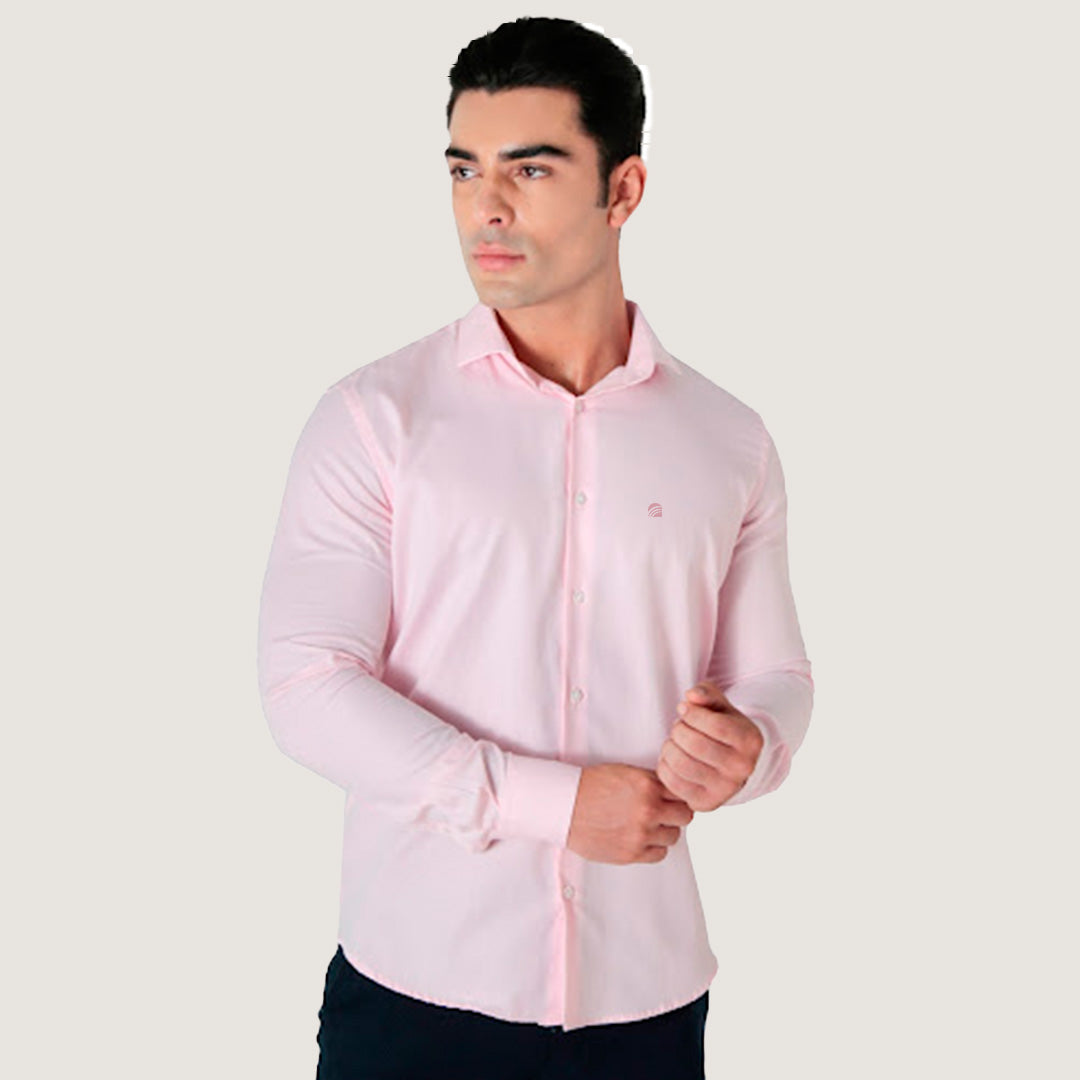 Camisa Oxford Pima Algodão Fio 80 Manga Longa Slim Fit