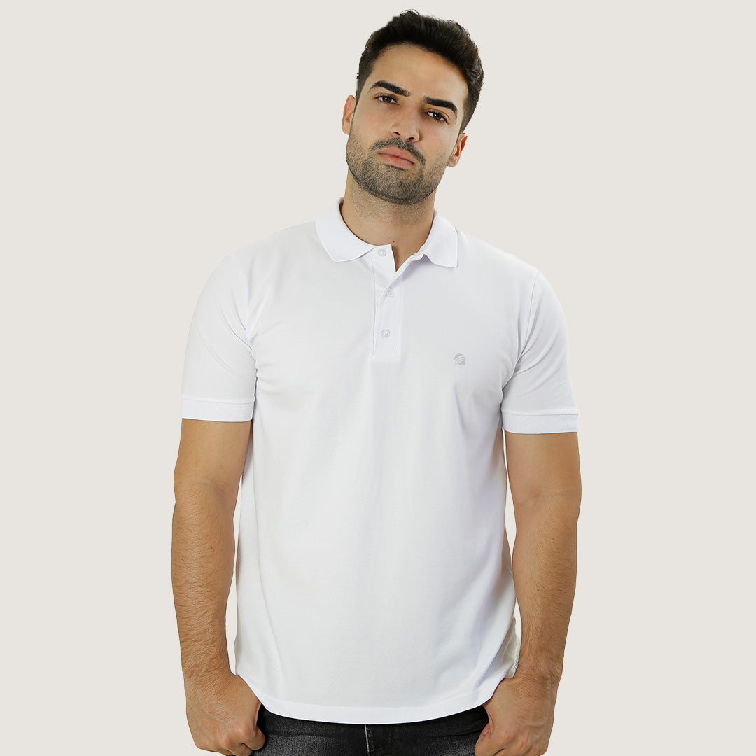 POLO PIQUET PIMA COM ELASTANO LISA