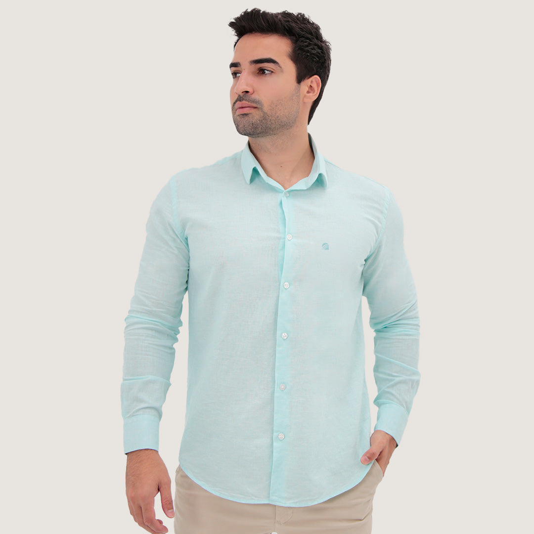 CAMISA MANGA LONGA LINHO SLIM FIT