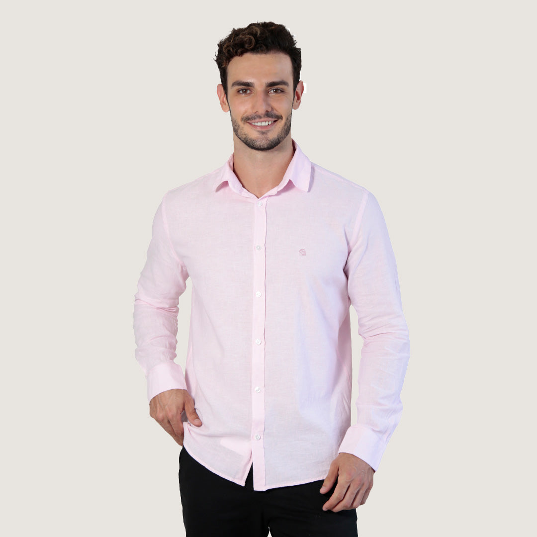 CAMISA MANGA LONGA LINHO SLIM FIT