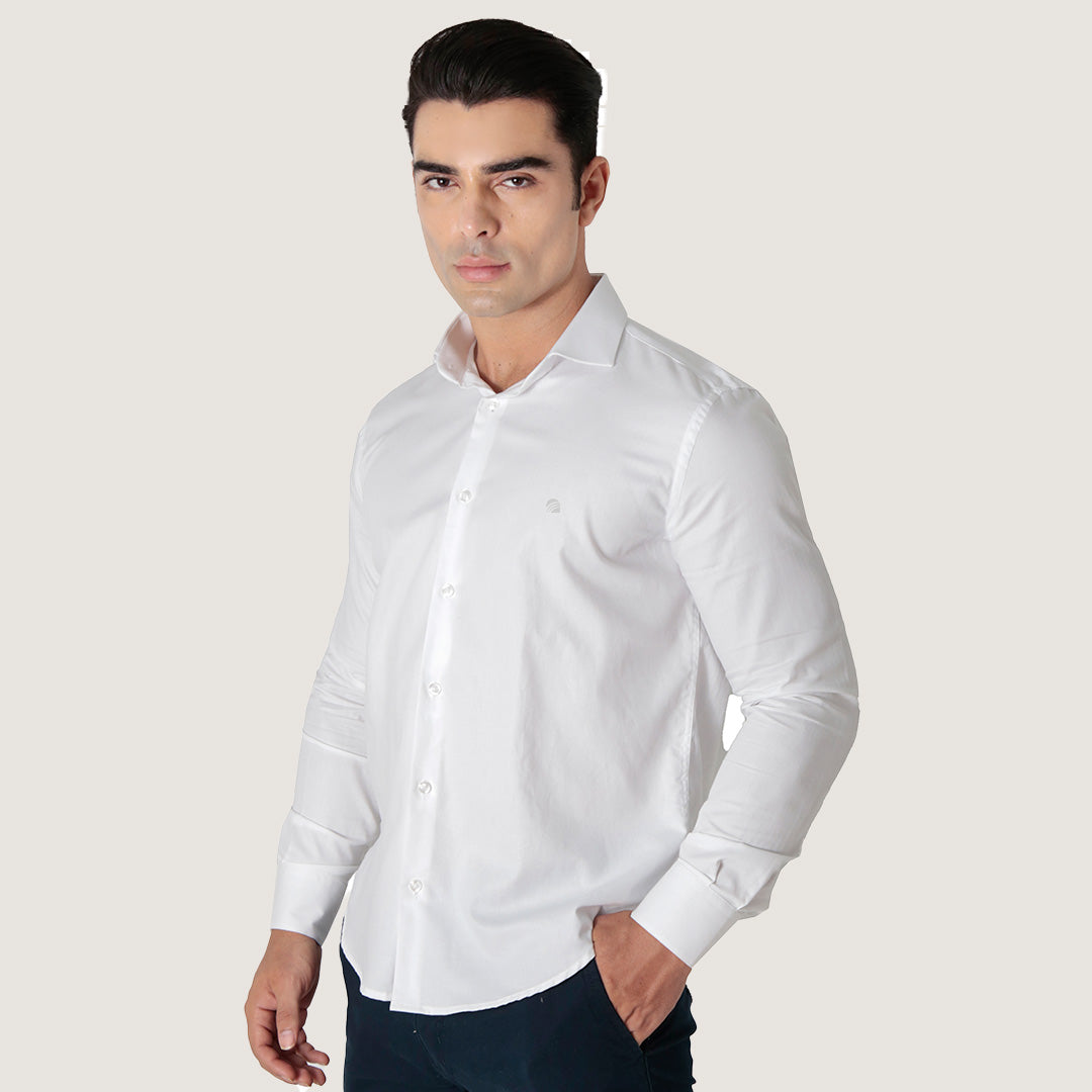 Camisa Oxford Pima Algodão Fio 80 Manga Longa Slim Fit
