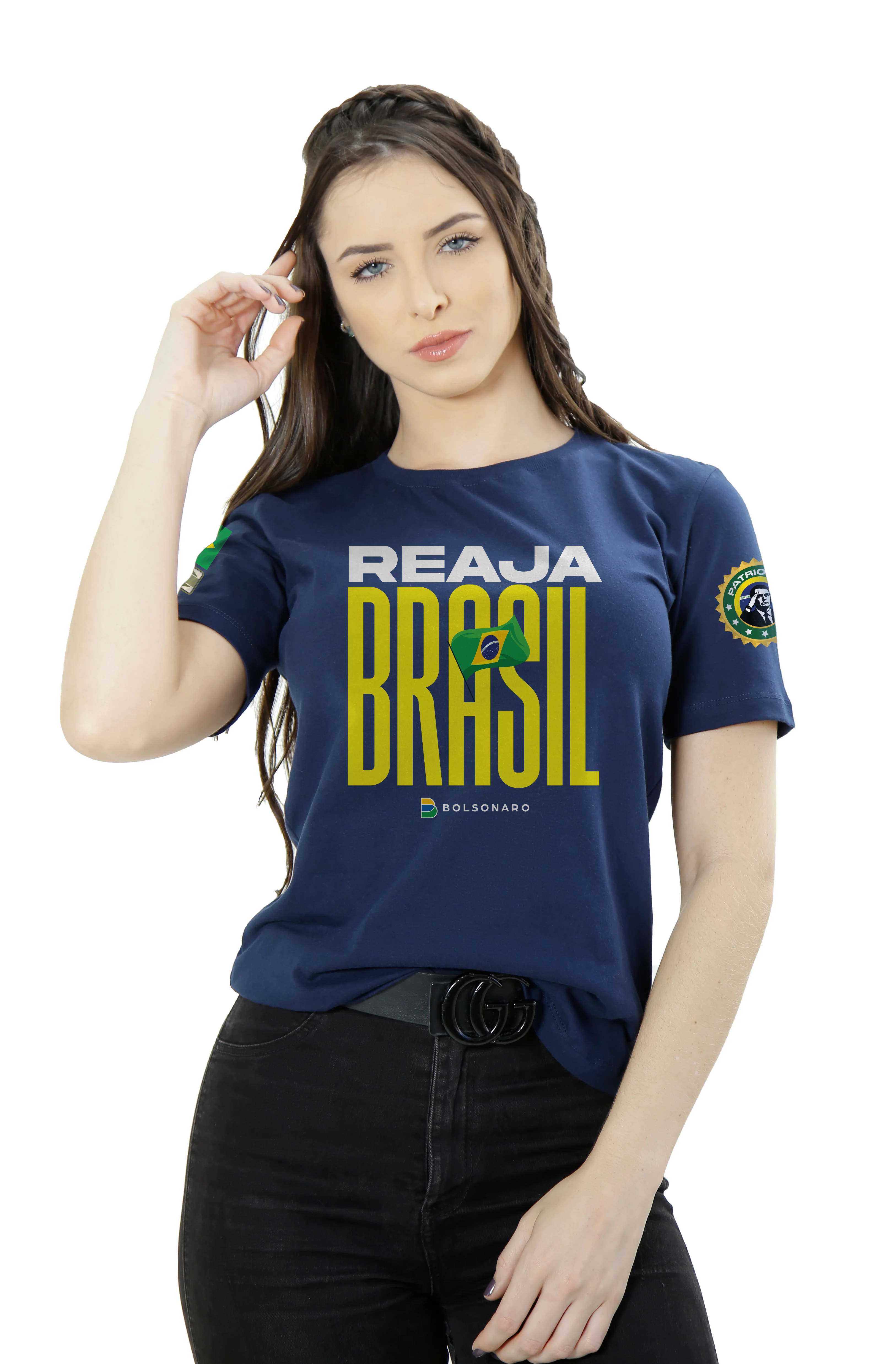 Camiseta Feminina T-Shirt Baby Long Gola Redonda